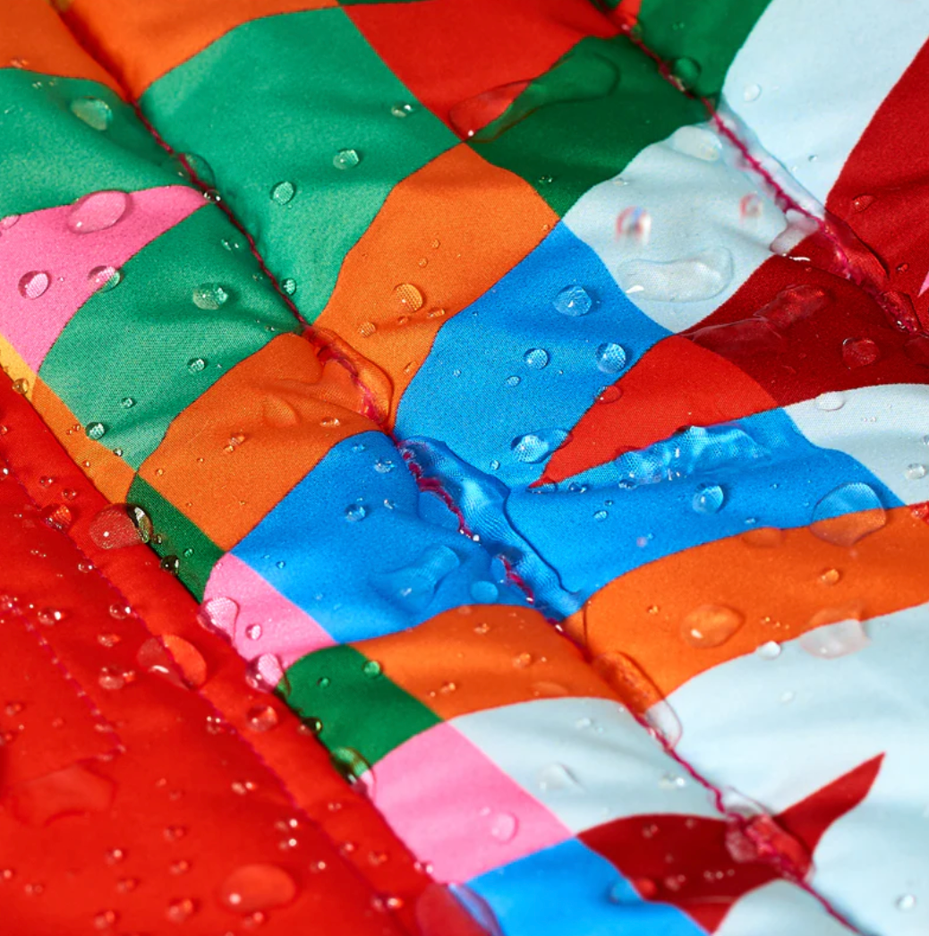 Color Splash Waterproof Puffer Jacket