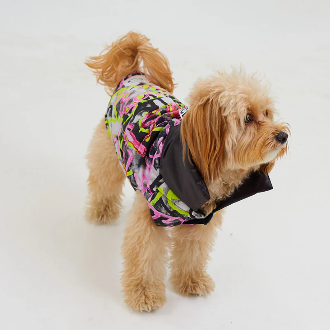 Graffiti Waterproof Puffer Jacket