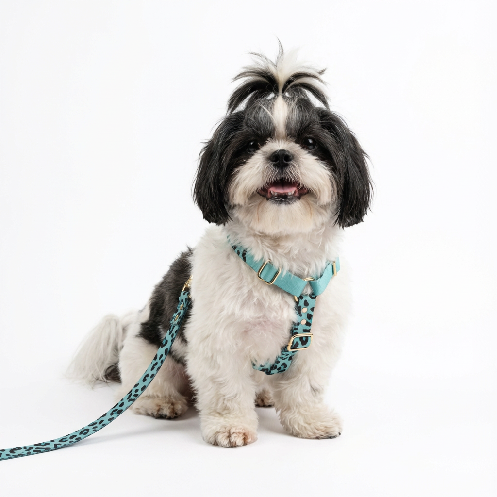 Hundegeschirr Aqua-Camo